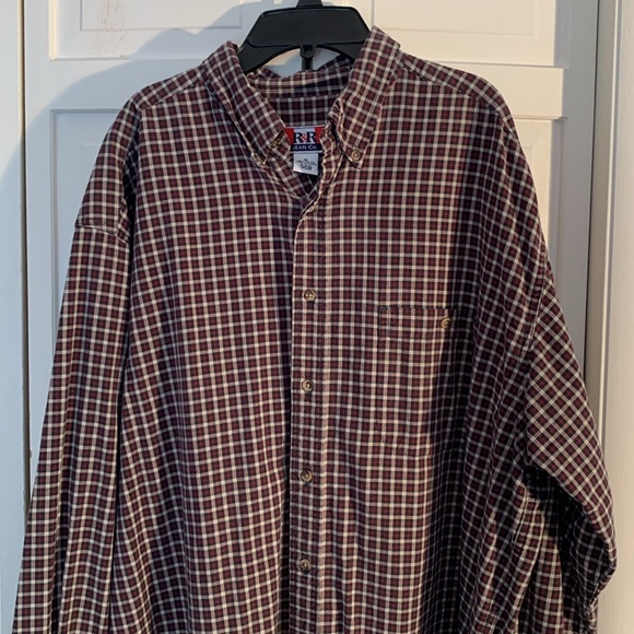 R&R Jean Co. Other - R&R Jean Co. XL Red & Black Plaid Button-Down Shirt EUC